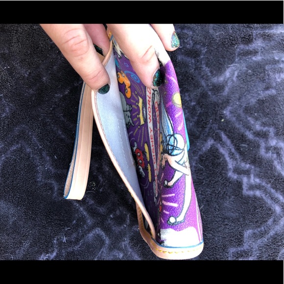 Purple Dooney & Bourke Walt Disney wristlet purse - Picture 4 of 7